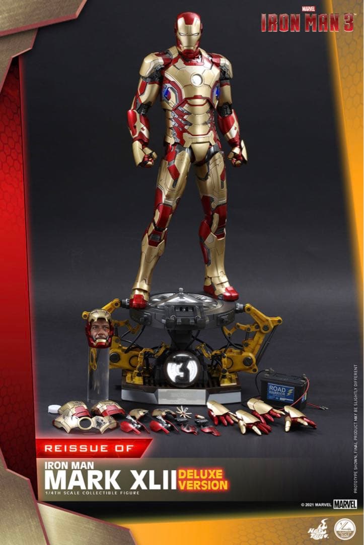 新品開封のみ ホットトイズ QS008アイアンマン・マーク42 1/4