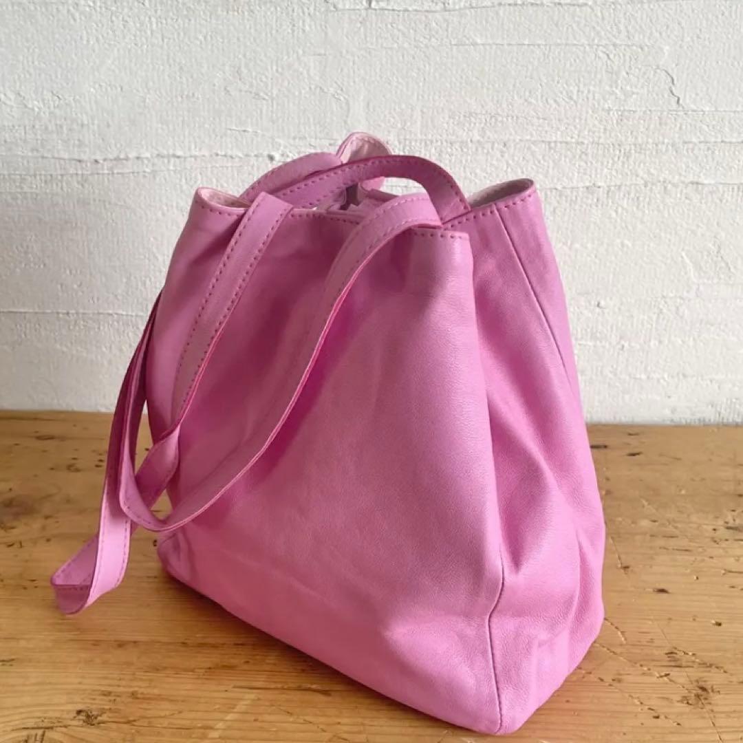 ayakawasaki シェイクバッグ　ラベンダーピンク