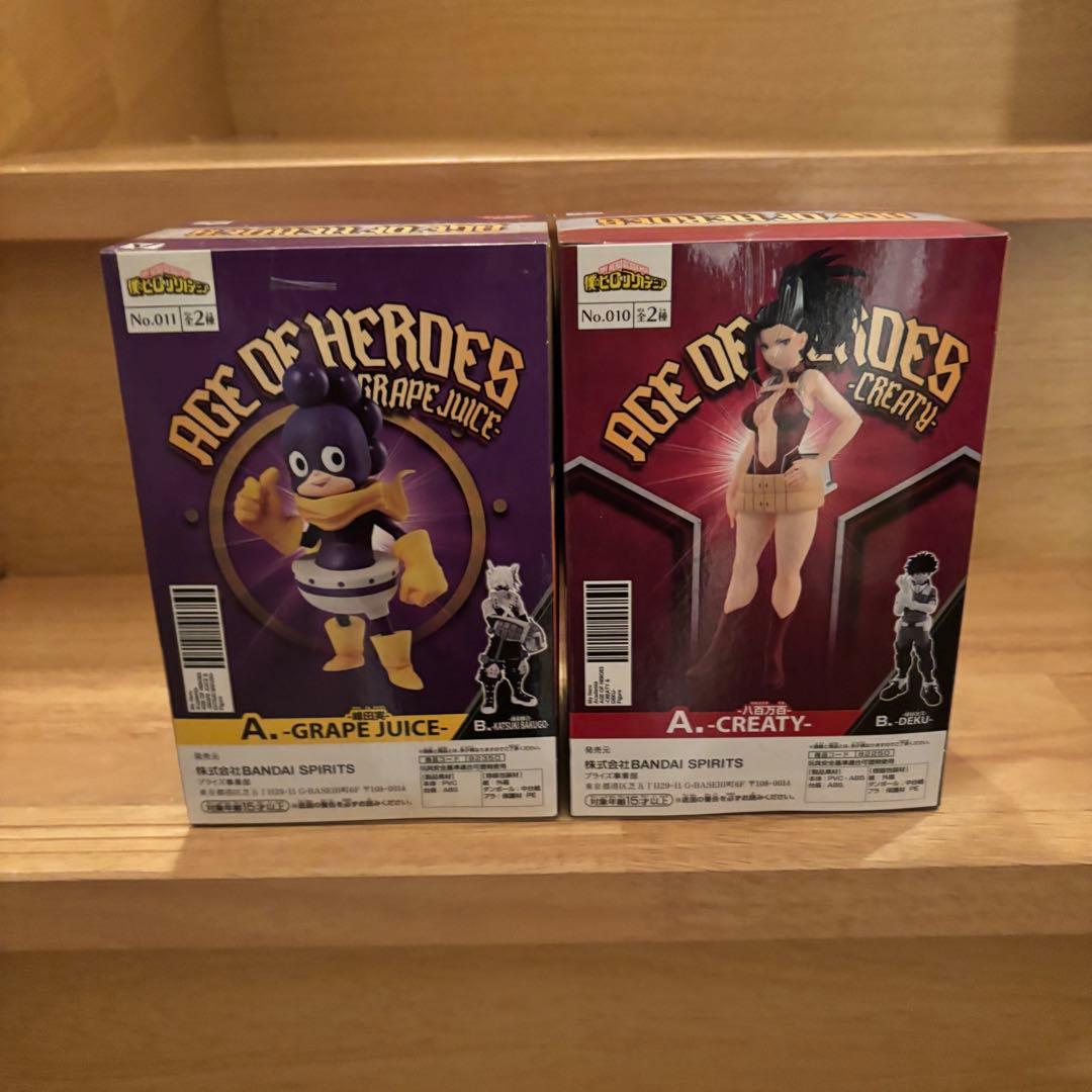 ヒロアカ　峰田実　八百万百　フィギュア