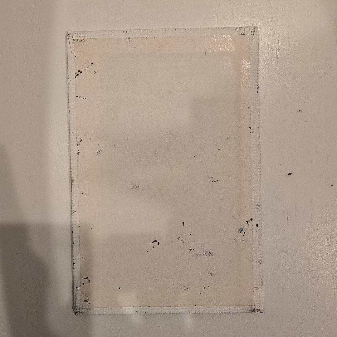 絵画 自然風景 小型 鳥二羽