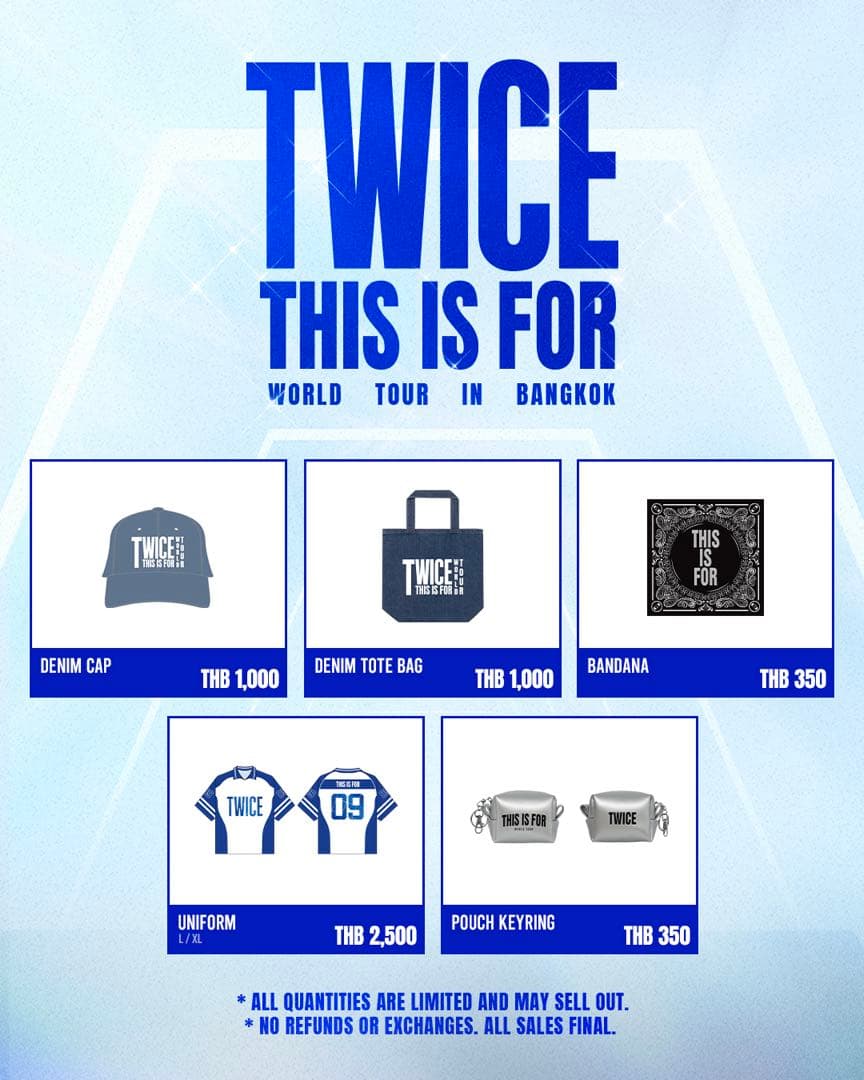 TWICE バンコク　オフィシャルグッズ　デニムキャップ
