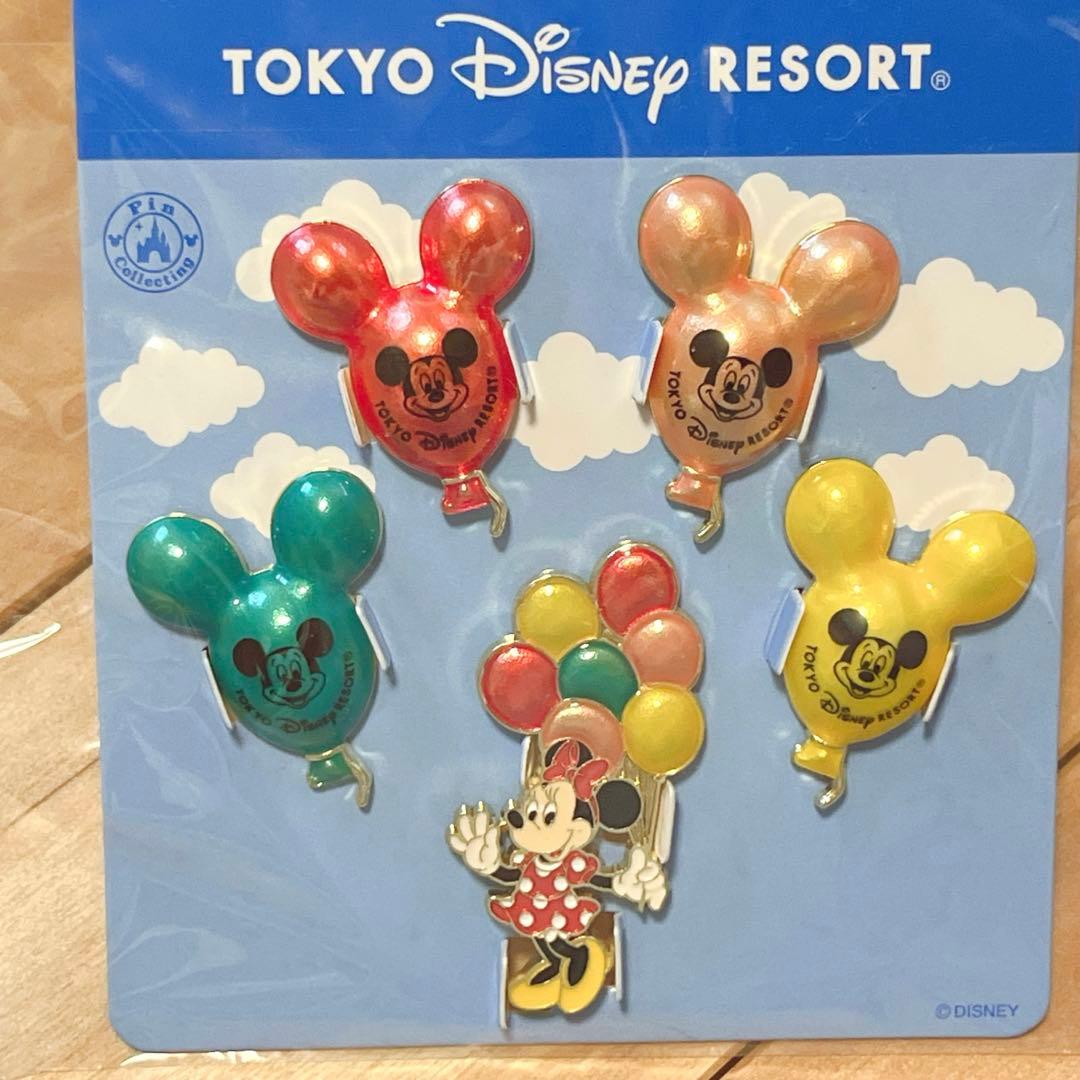 ディズニーリゾート ミッキーバルーン バッグチャーム ピンバッジ ケーブル