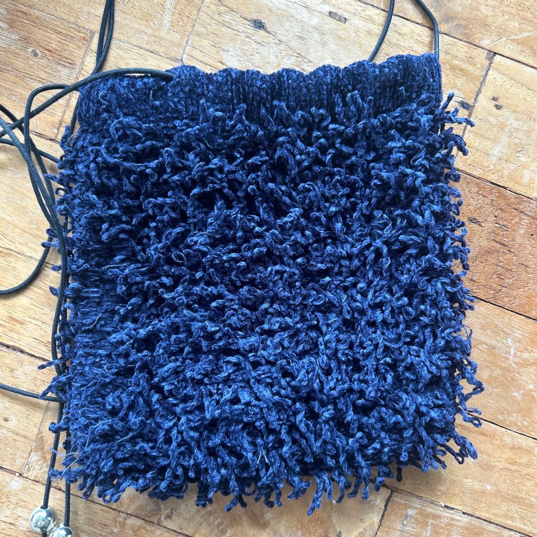 y様　NKNIT mop drawstring bag NAVY