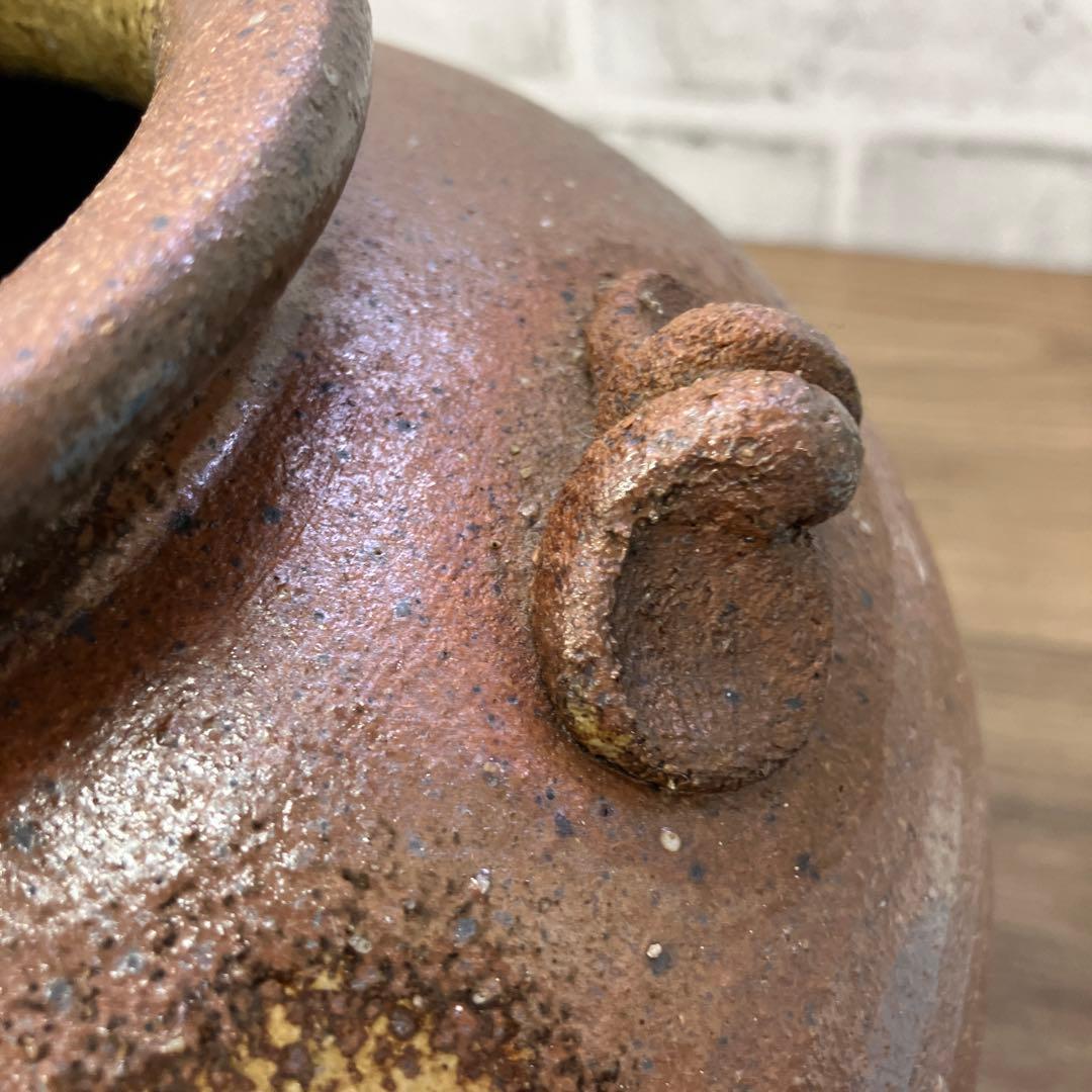 D-壁 信楽焼 花瓶 花器 壺 陶器 花入れ 伝統工芸 インテリア 置物 茶道具