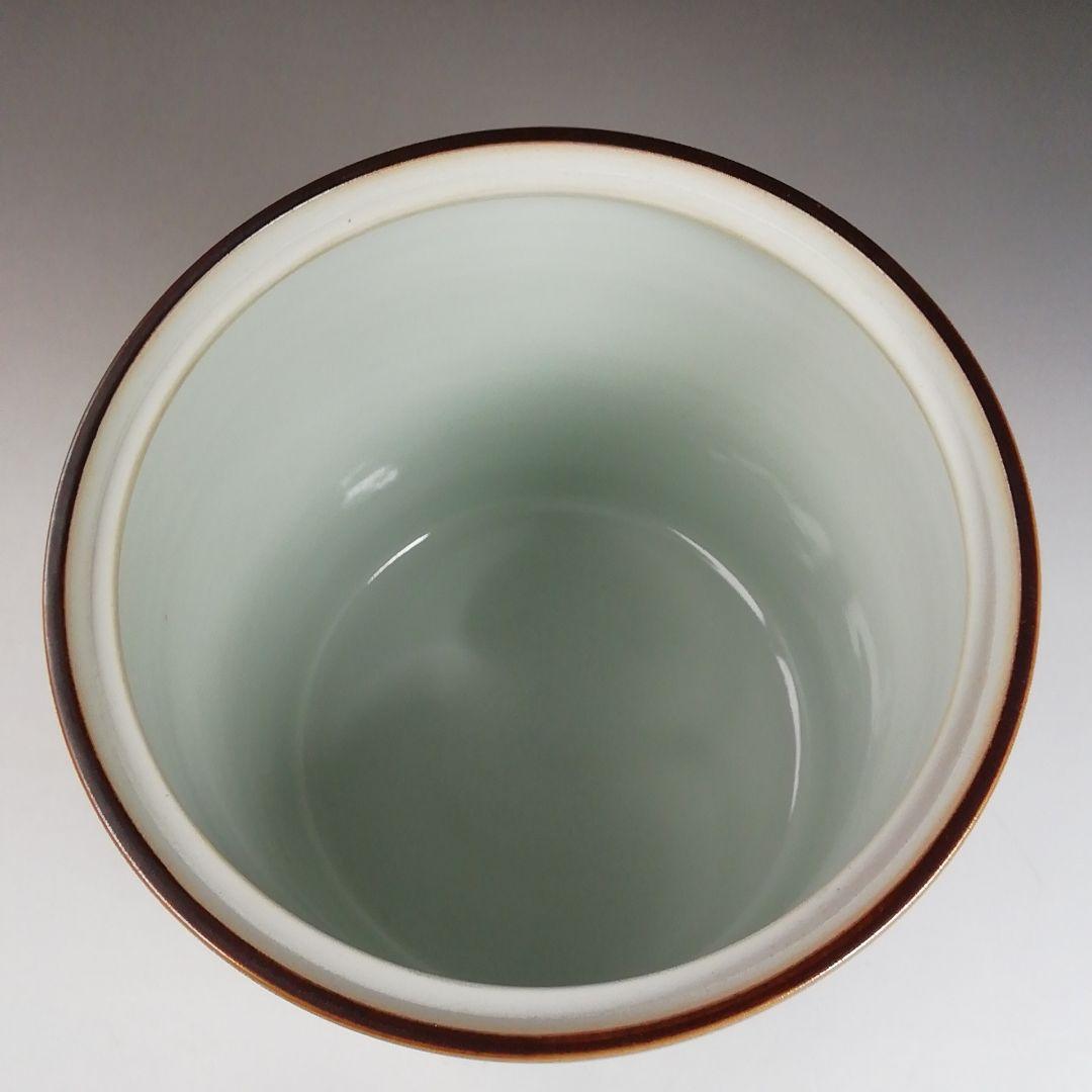 Ｗ１９０　水指　『祥瑞面取四君子画』『清閑寺窯　杉田祥平 造』　共箱　茶道具