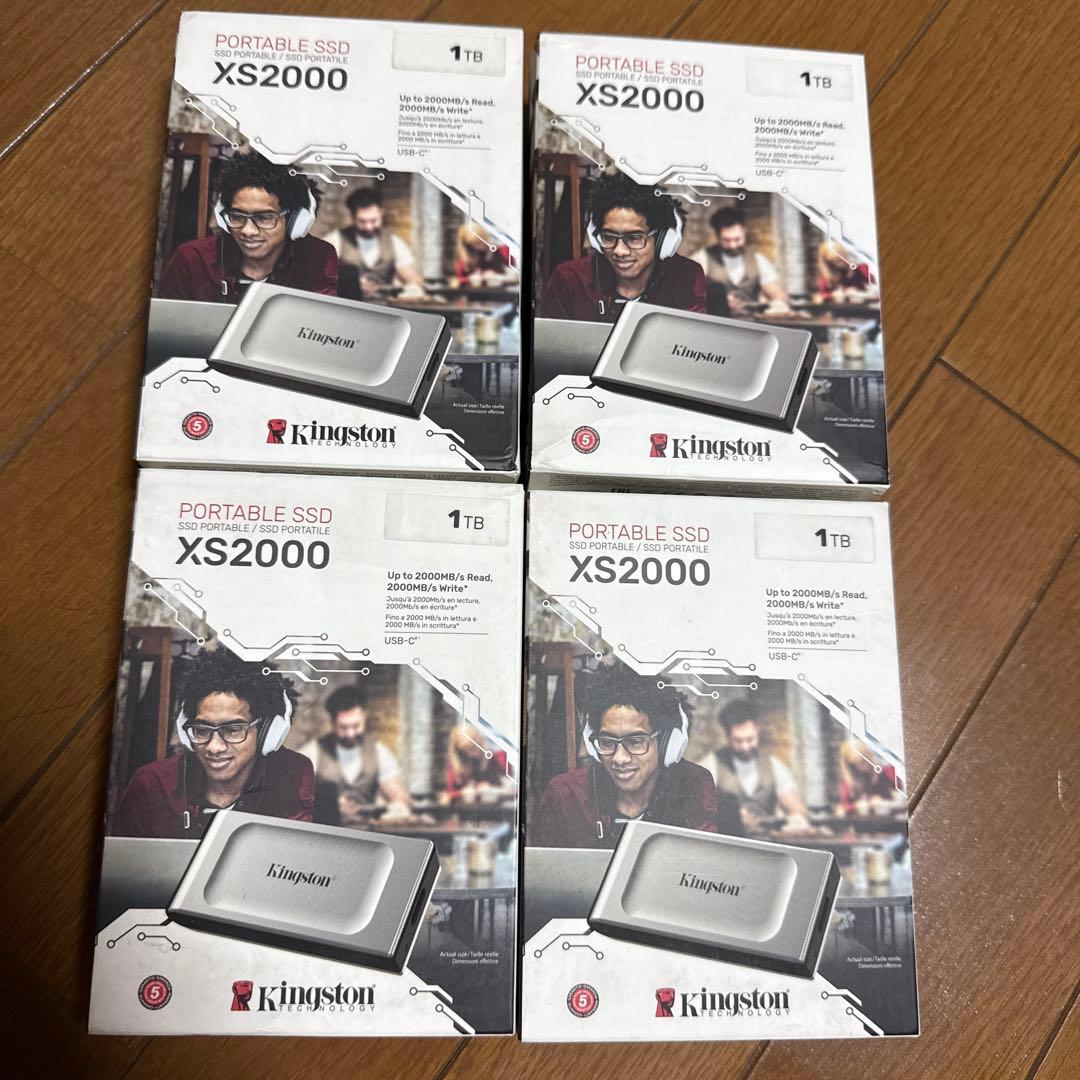 Kingston XS2000 1TB X4(数量 4 )ポータブルSSD 新品
