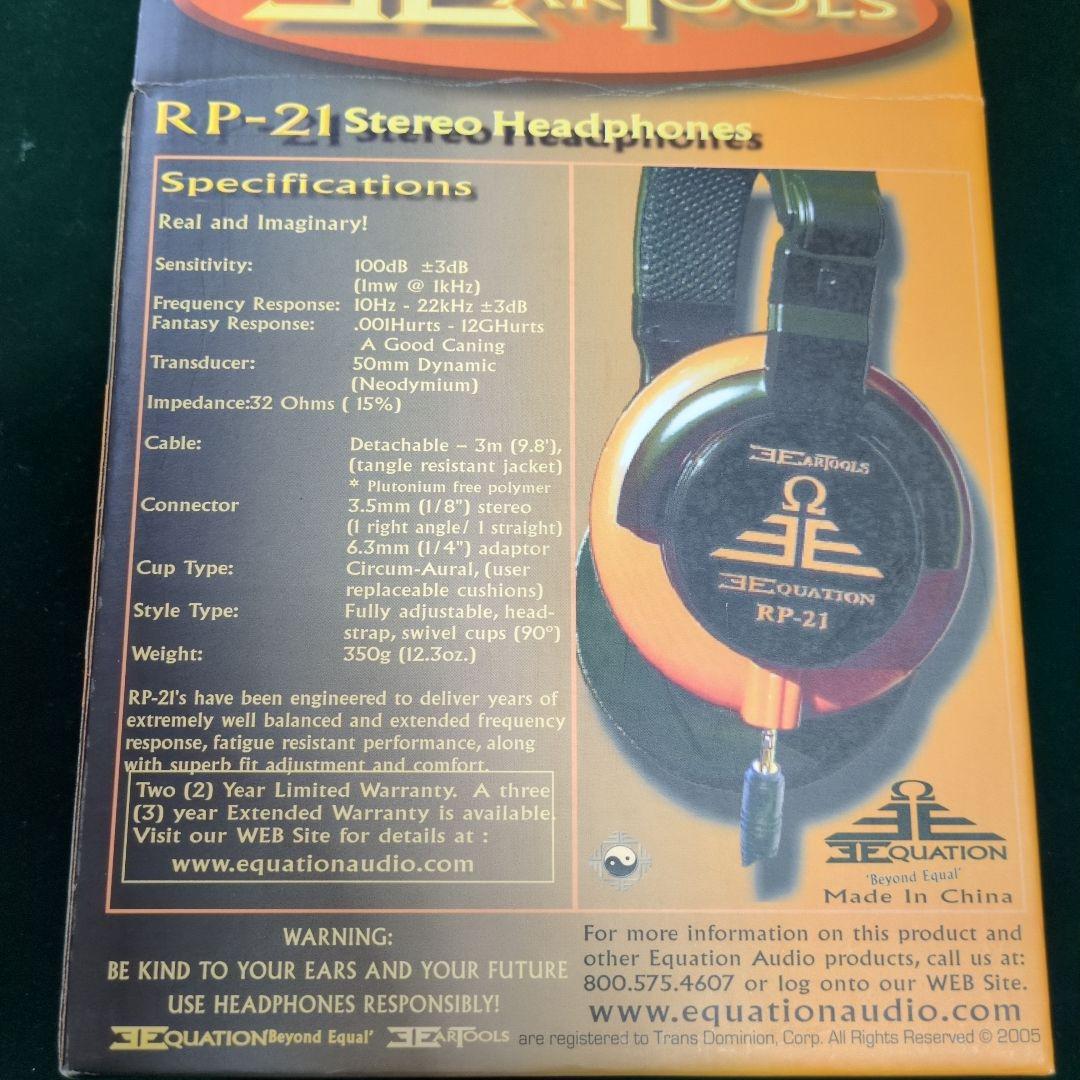 EQUATION AUDIO RP 21 ステレオ ヘッドホン 密閉型