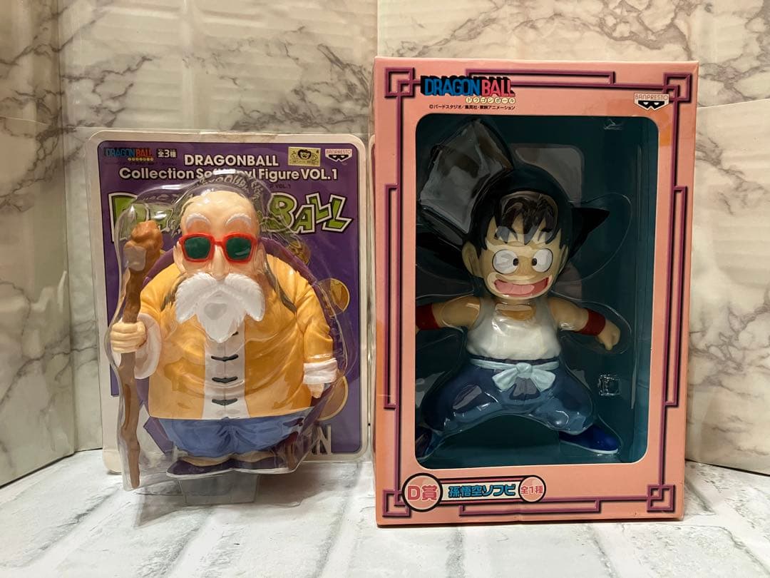 ドラゴンボールフィギュア　ソフビフィギュア　摩訶不思議　ソフト　孫悟空　亀仙人