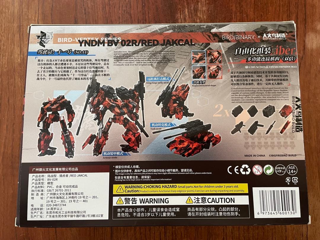 大火鳥玩具 BIRD/BINARY BV-02R レッド・ジャッカル