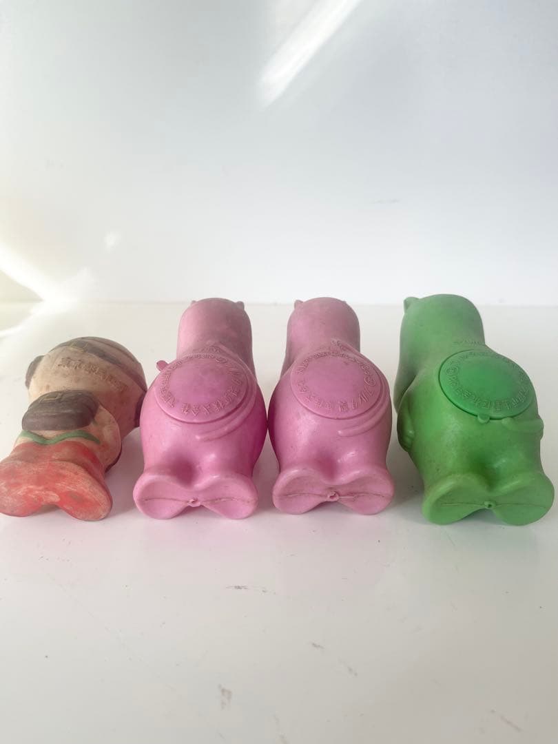 昭和レトロ ソフビ 貯金箱 ムーミン カンカンベア パラシュート坊や リコちゃん