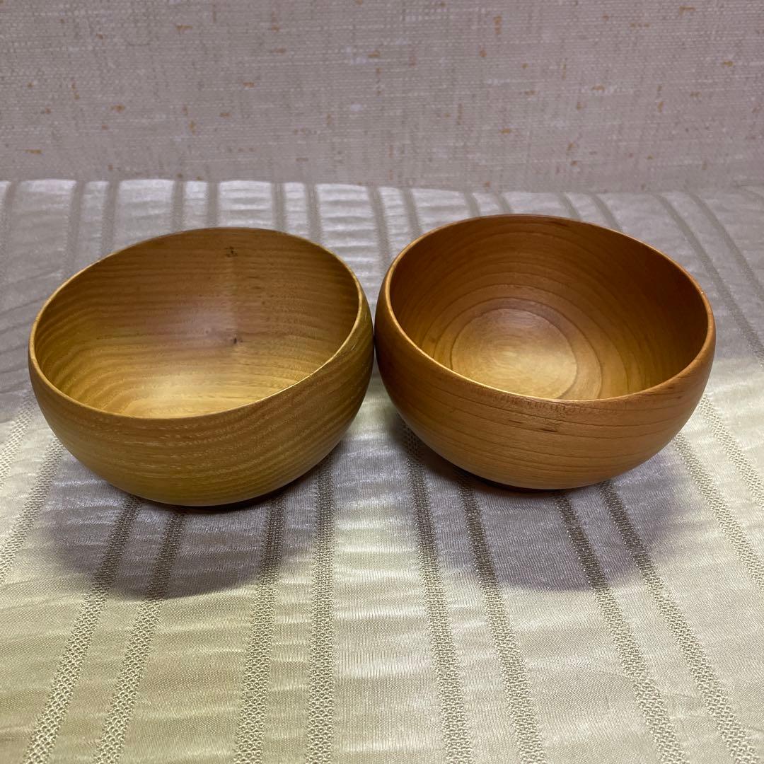 お椀　木製　くり　さくら