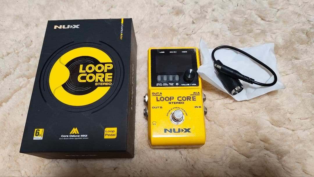 NUX Loop Core Stereo ルーパー エフェクター美品 付属品あり