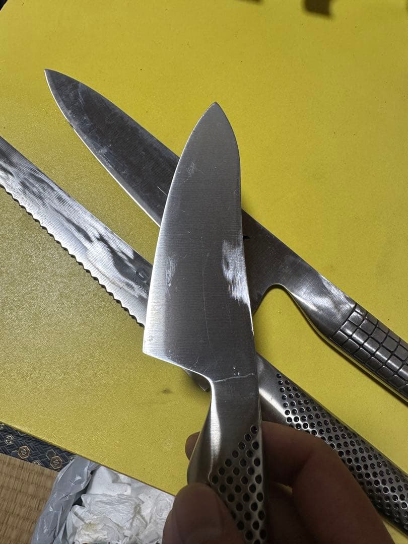 GLOBALの包丁セットmolfer（旧) 3点セット