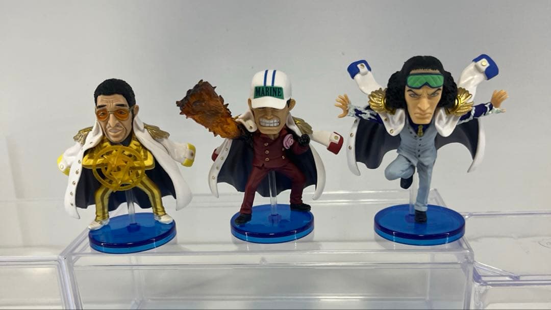 ワンピース ワールドコレクタブルフィギュア　 赤犬　青雉　黄猿