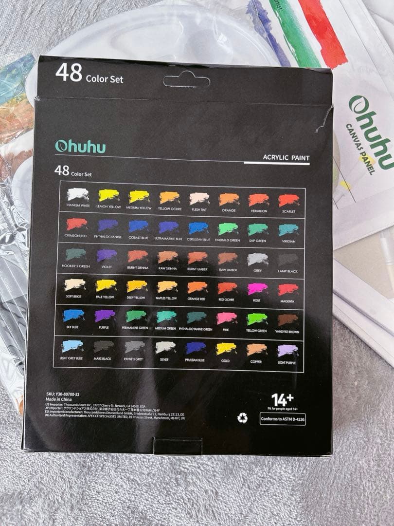 ✨アクリル絵の具 78点セット 画材 絵具 絵画 絵の具セット