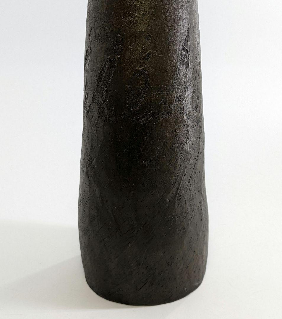 岡山県重要無形文化財 森陶岳 備前焼 花器 フラワーベース 花入 花瓶 華道具