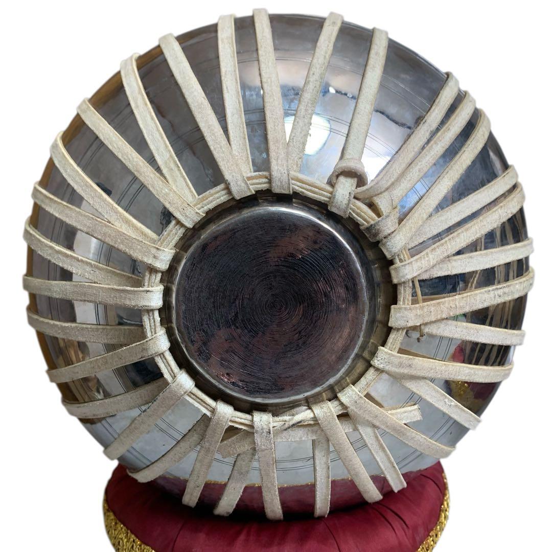 【希少】インド打楽器 タブラ&バヤンセット 台座付き