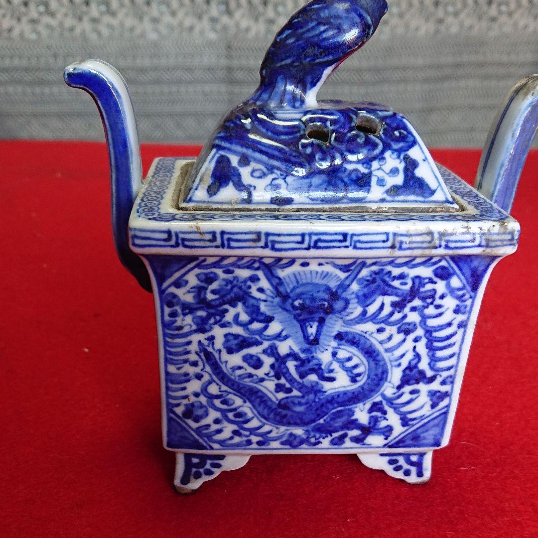 染付け香炉 骨董