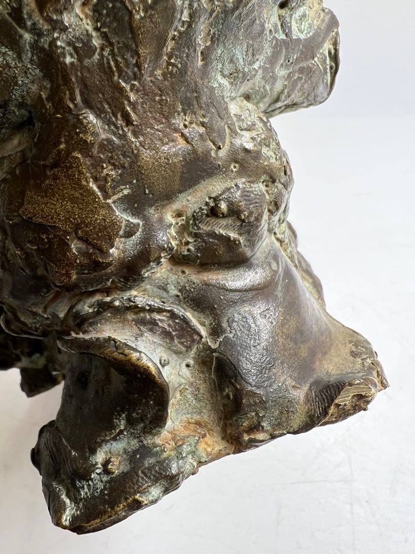 加藤昭男　ブロンズ　彫刻　人物像　在銘　東K8-0226☆2F トヒオウ