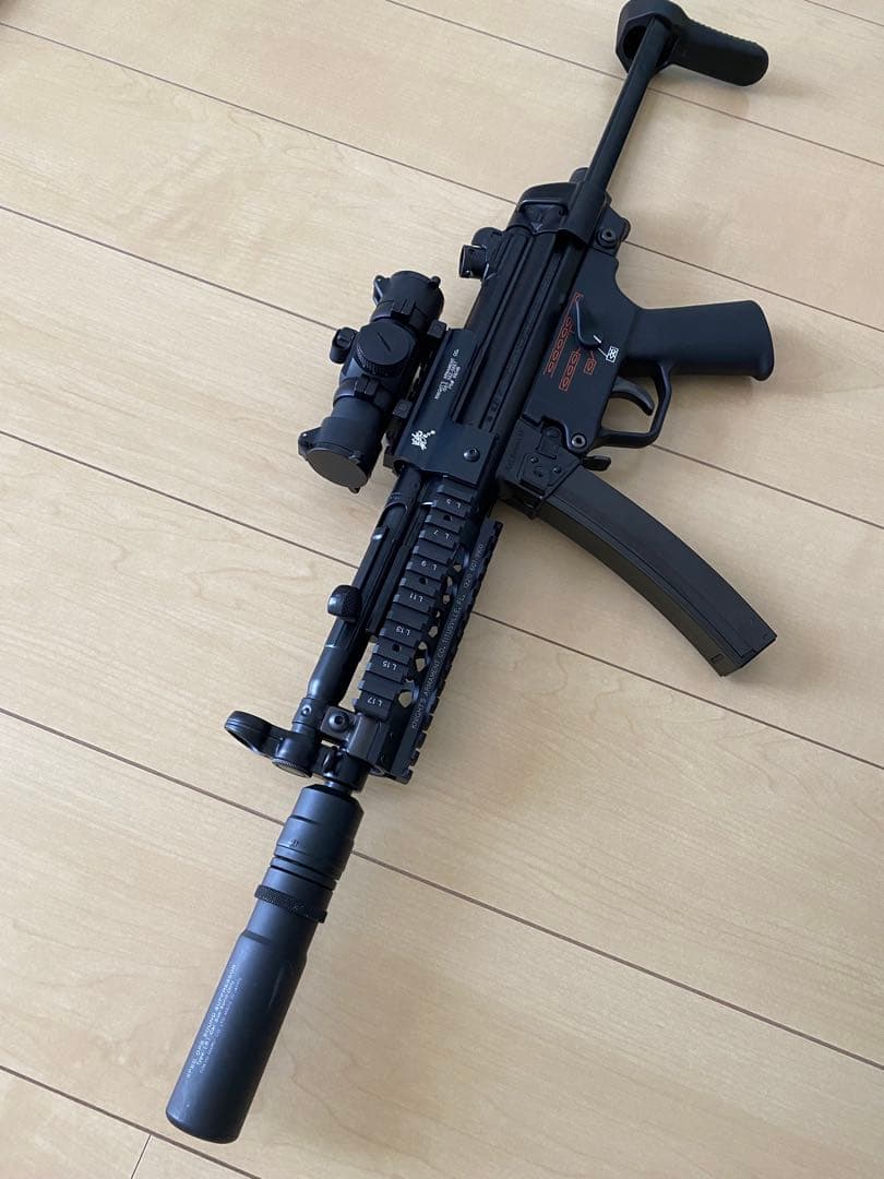 次世代mp5対応 vfc mp5 レールハンドガード 他社製アッパーレール付