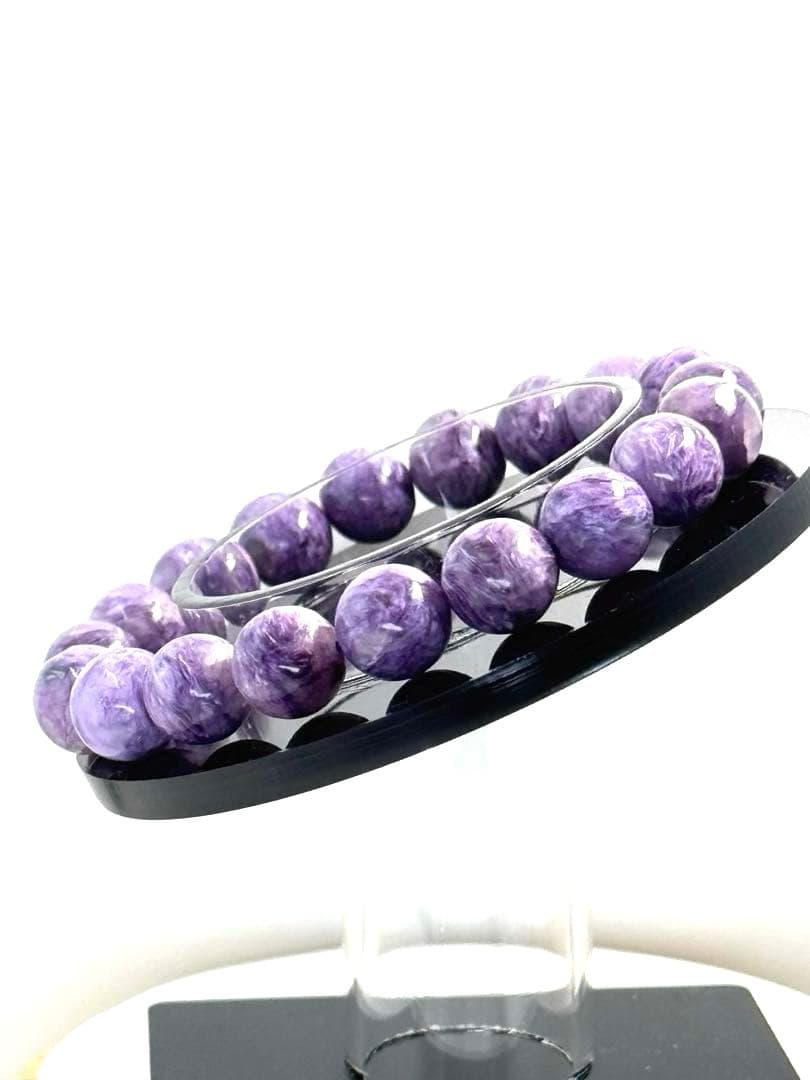 bluee feathers 〈No.69〉高品質チャロアイト 10mm