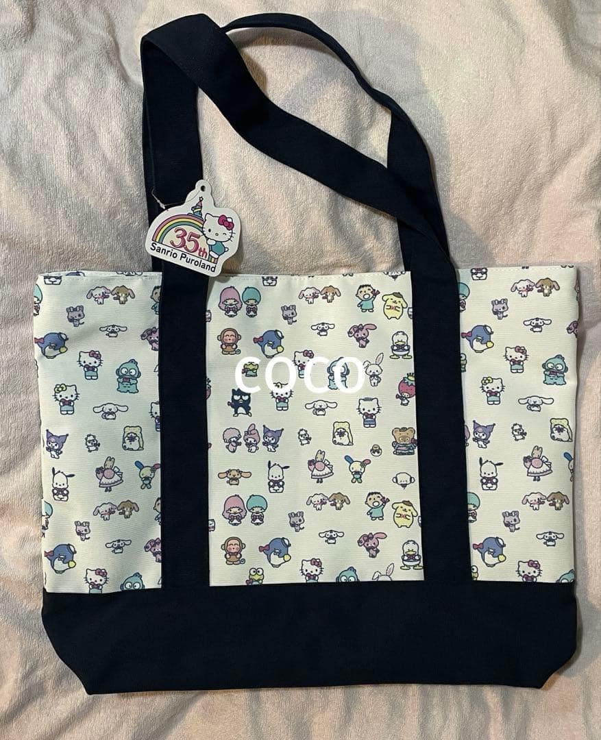 新品 匿名配送 サンリオピューロランド35周年記念限定グッズ ビッグトートバッグ