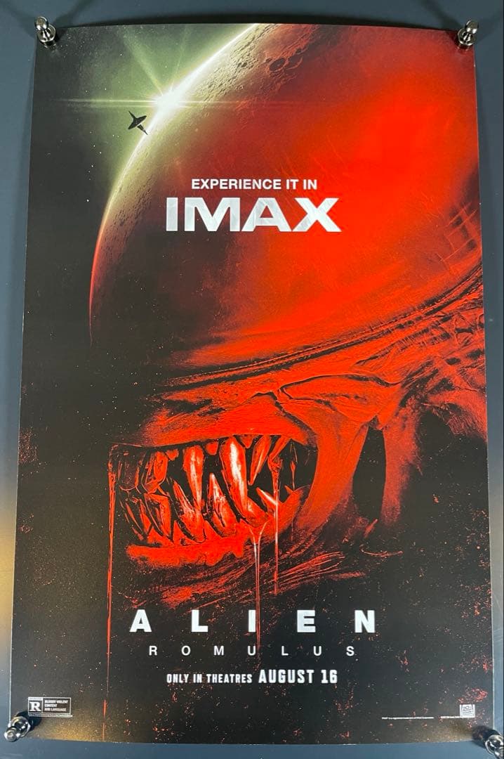 *枚数限定*映画館用片面印刷ポスターUS版:エイリアン ロムルス IMAXver