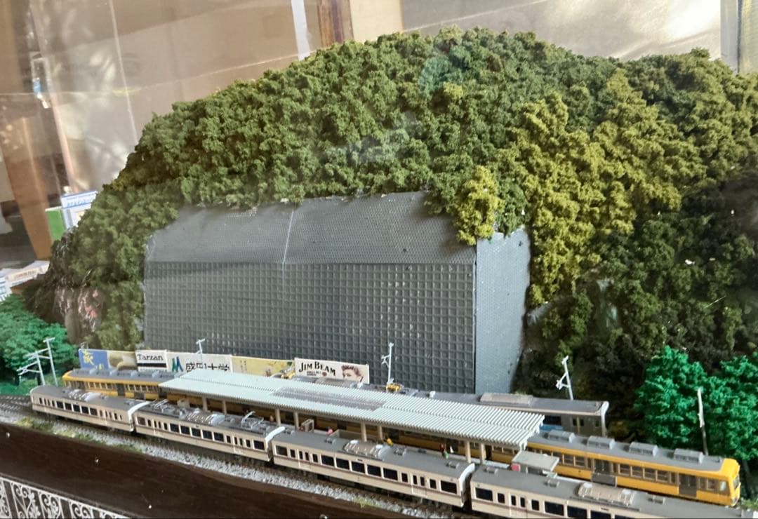 【Nゲージ西武秩父線風ジオラマ】パワーパック、アクリルケース付