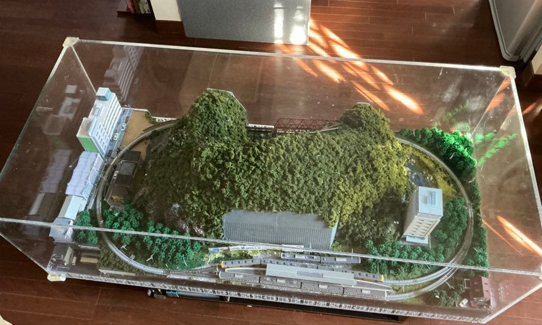 【Nゲージ西武秩父線風ジオラマ】パワーパック、アクリルケース付