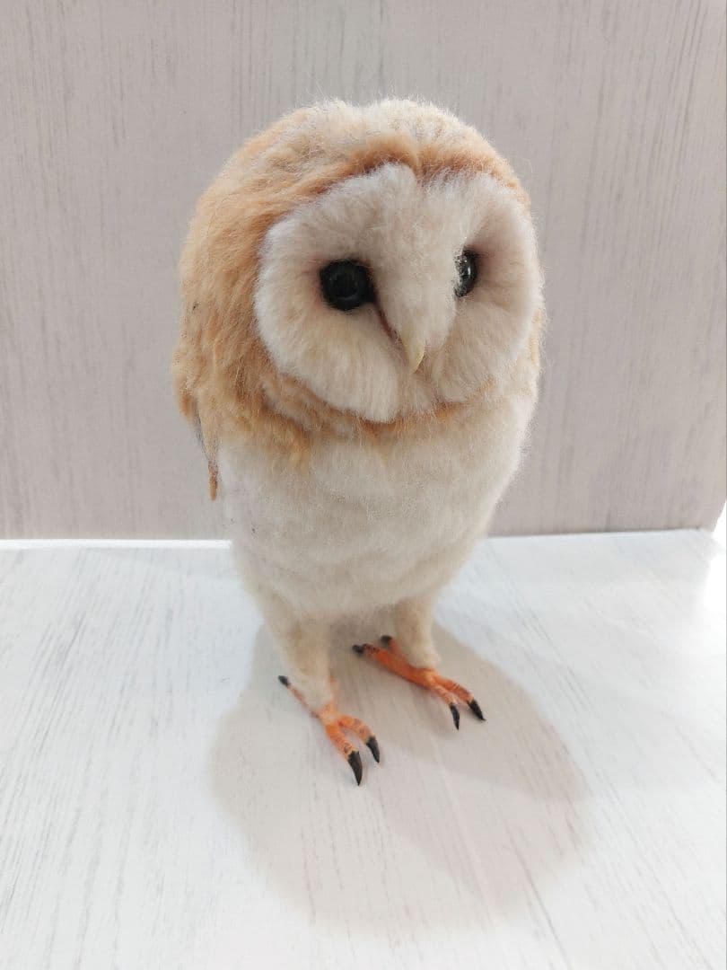 羊毛フェルト　メンフクロウ