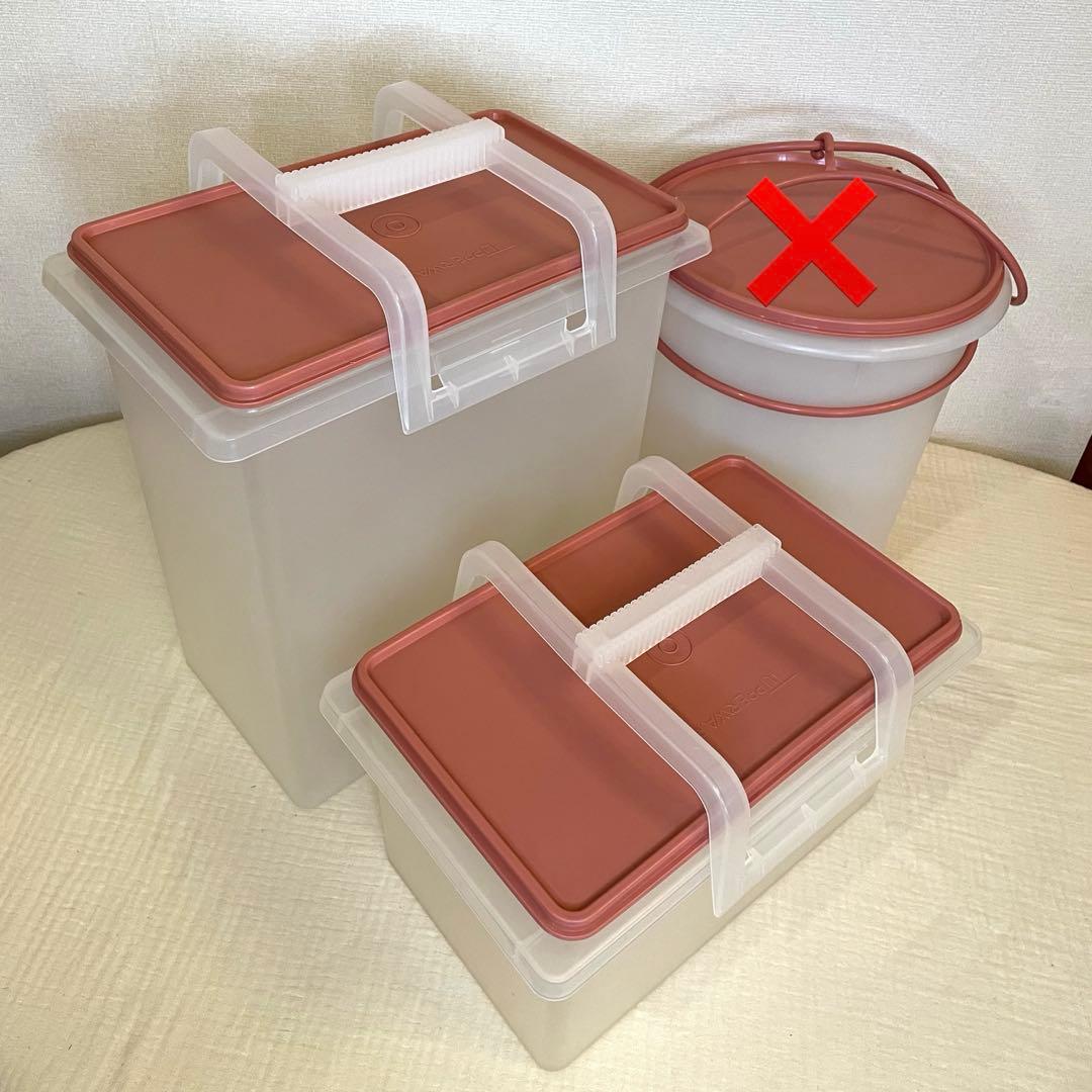 美品 タッパーウェア 5kg 10kg ライスキーパー 2点セット