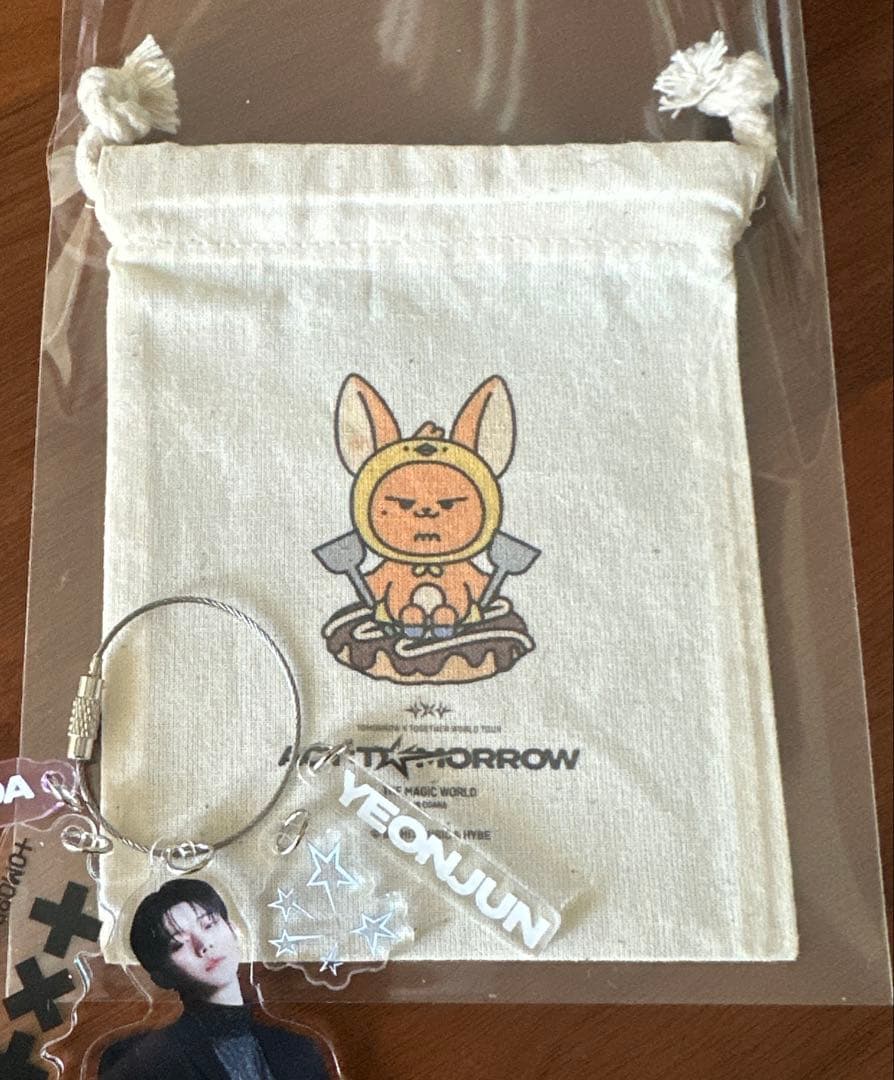 TXT ヨンジュン DIY キーチャーム ファンチュン　巾着　大阪限定 セット