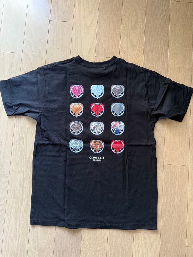 COMPLEX 『日本一心』サイズM 12ピースハート Tシャツ ブラック