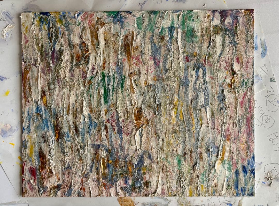 カラフルな抽象画 サイズ:15.2×10.2