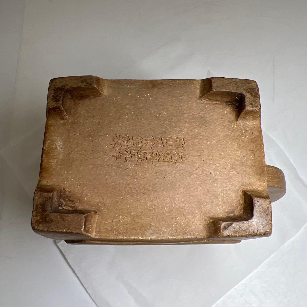 中国古玩　大明萬暦九年　邵文金製白泥急須　高さ約16㎝　東Y8-0311☆2F