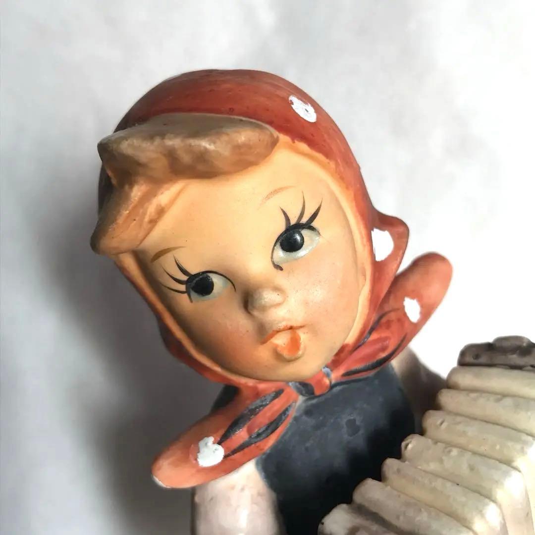 絶版★美品★ゲーベル★フンメル人形★アコーディオンを弾く少女★ビンテージ★送料無