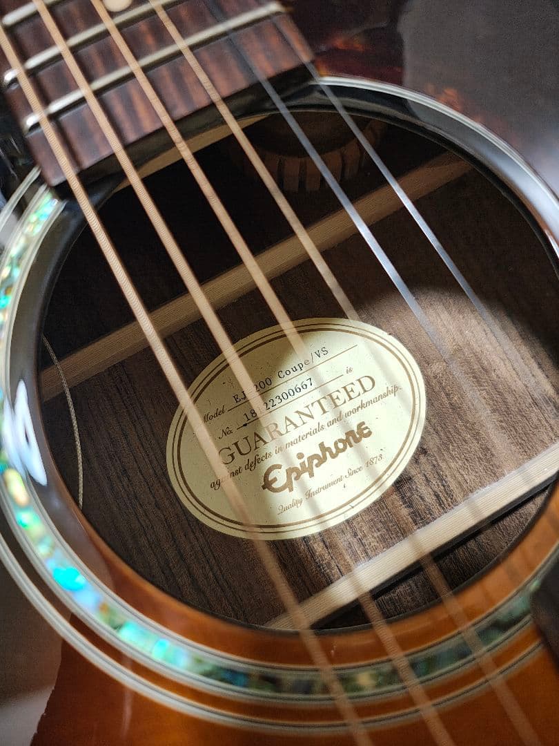 Epiphone EJ-200 Coupe VS/新同品ソフトケース