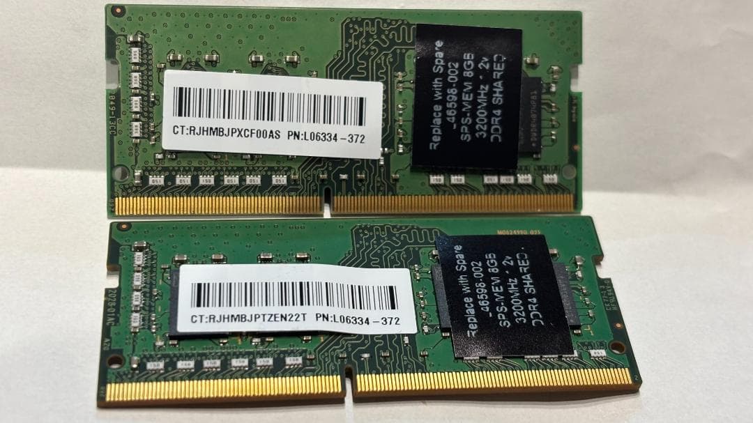 SK Hynix 8GB×2 DDR4-3200 1Rx8 ノートPC用メモリ