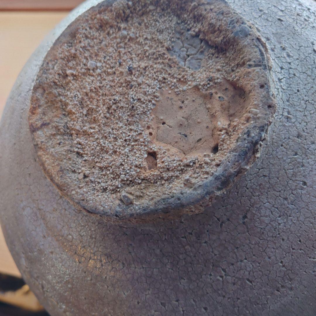 李朝　大壺　韓国　李朝中期　ベタ底　アンティーク　古美術　骨董　時代物