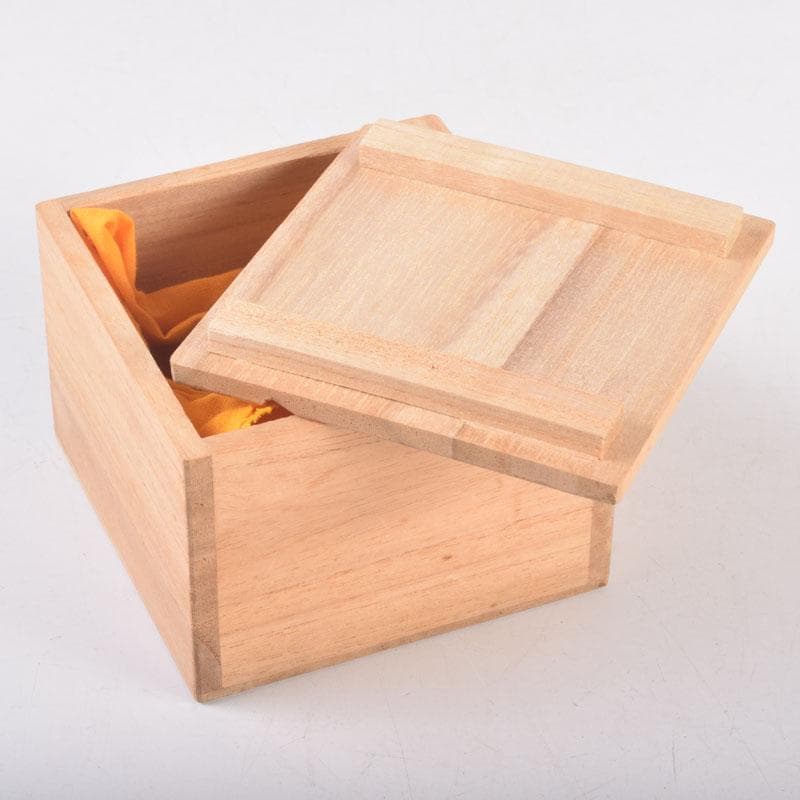 茶道具　織部焼　山口錠鉄作　香合　時代箱　V　8373