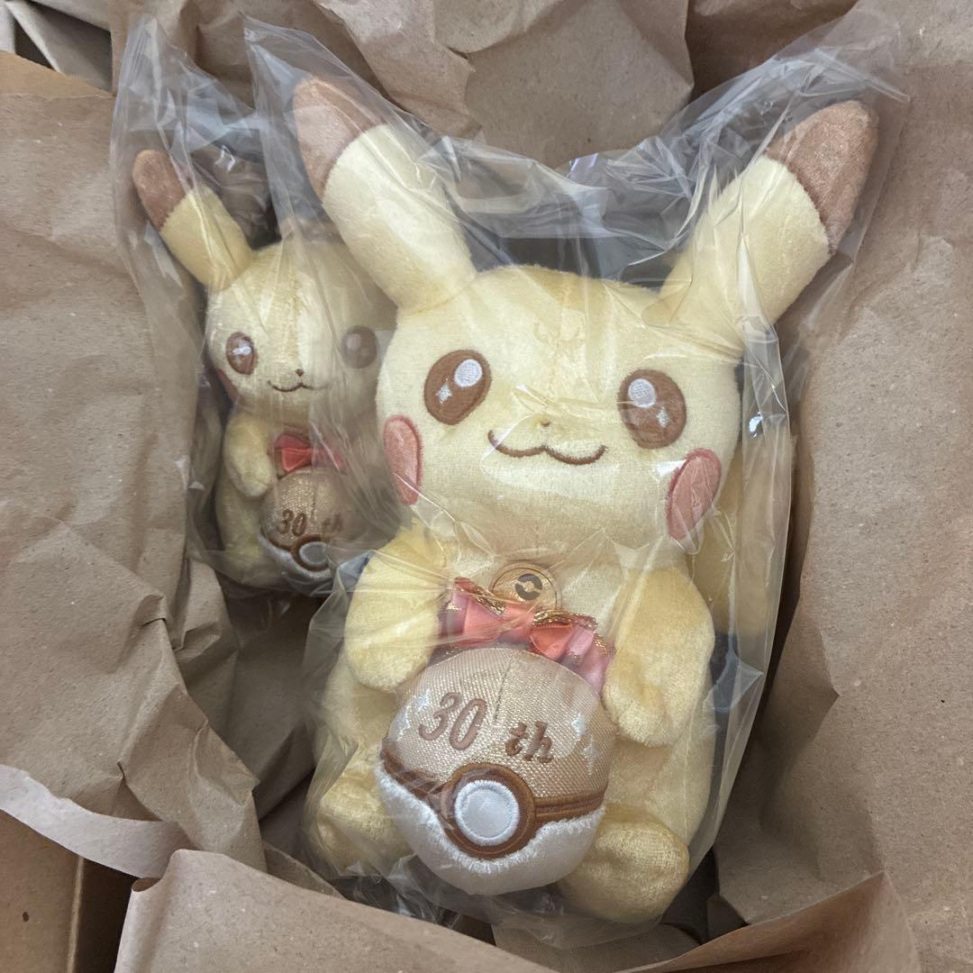 ポケモン 30周年記念 ピカピカ！ピカチュウ ぬいぐるみ マスコット