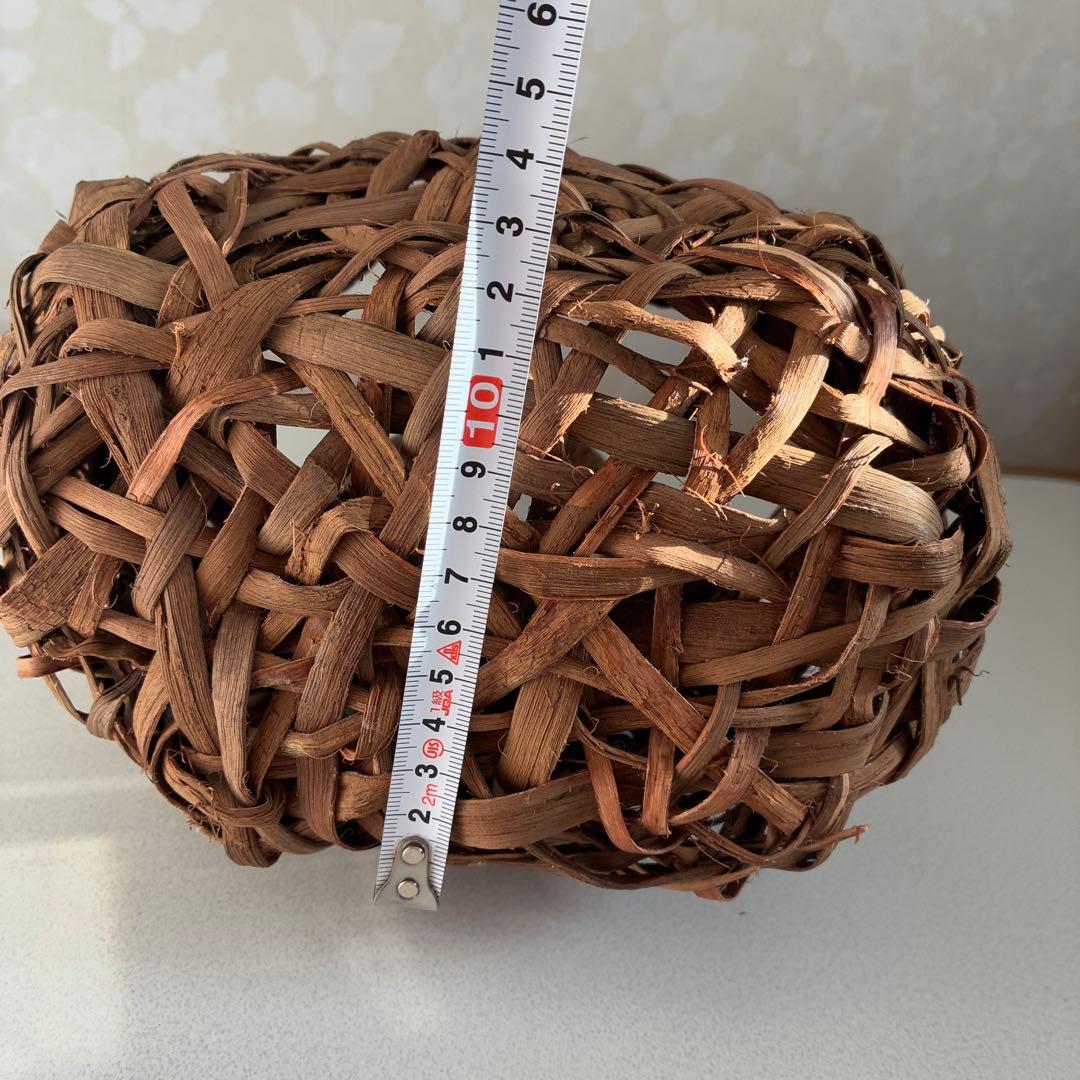 国産山葡萄の蔓で編んだミニカゴバッグ