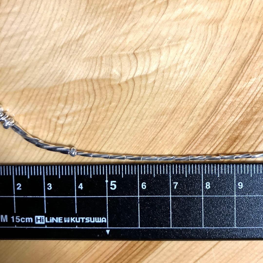 カレンシルバー　波線カーブビーズのペンダントとピアス