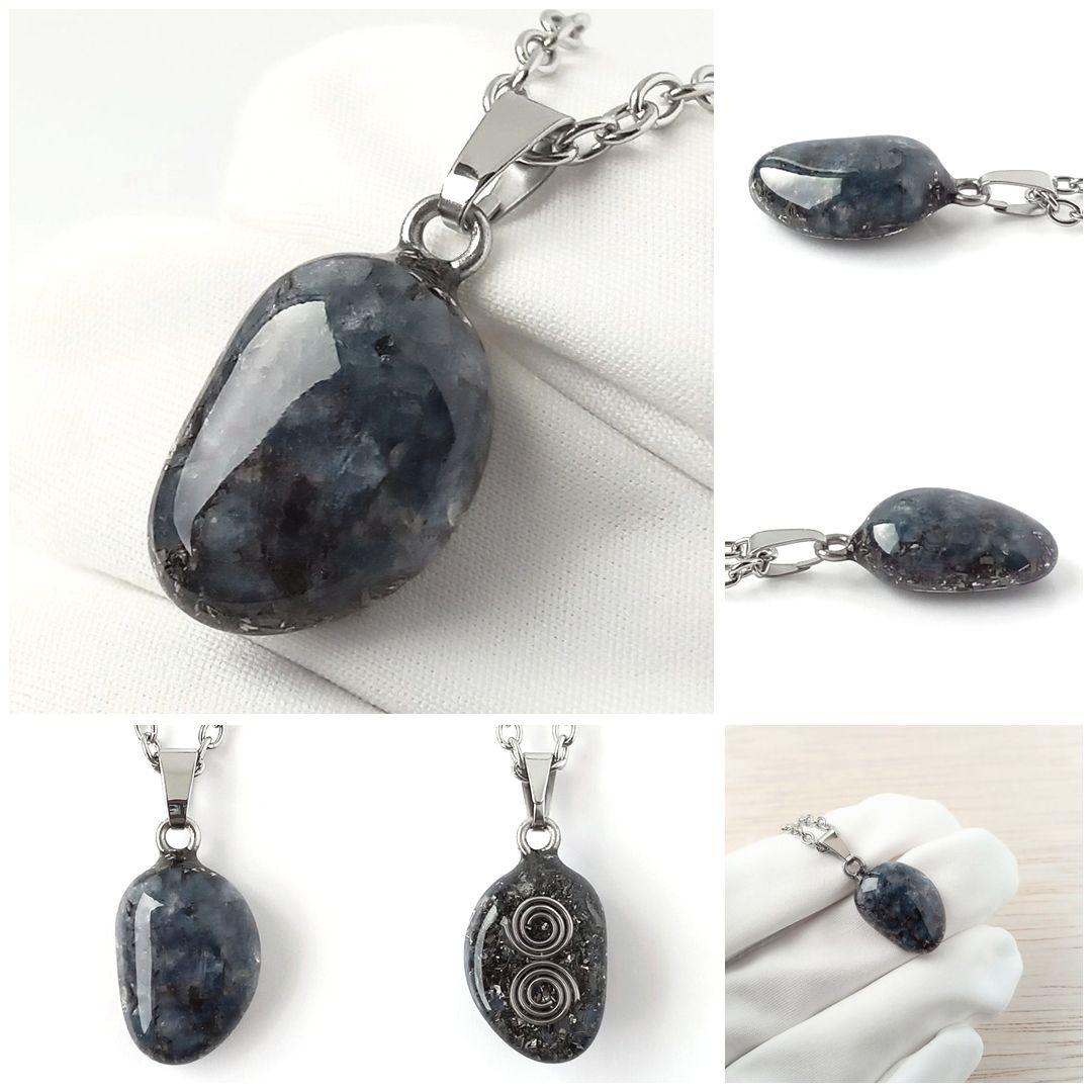 オルゴナイト｜精神安定、守護、幸運、成功、健康　など｜希少な非加熱サファイア使用