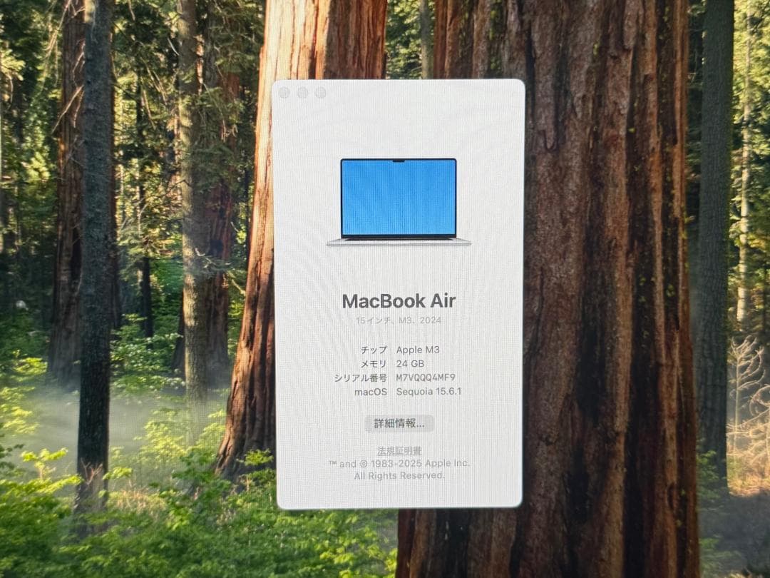 Apple Macbook Air 15-inch 2024 シルバー