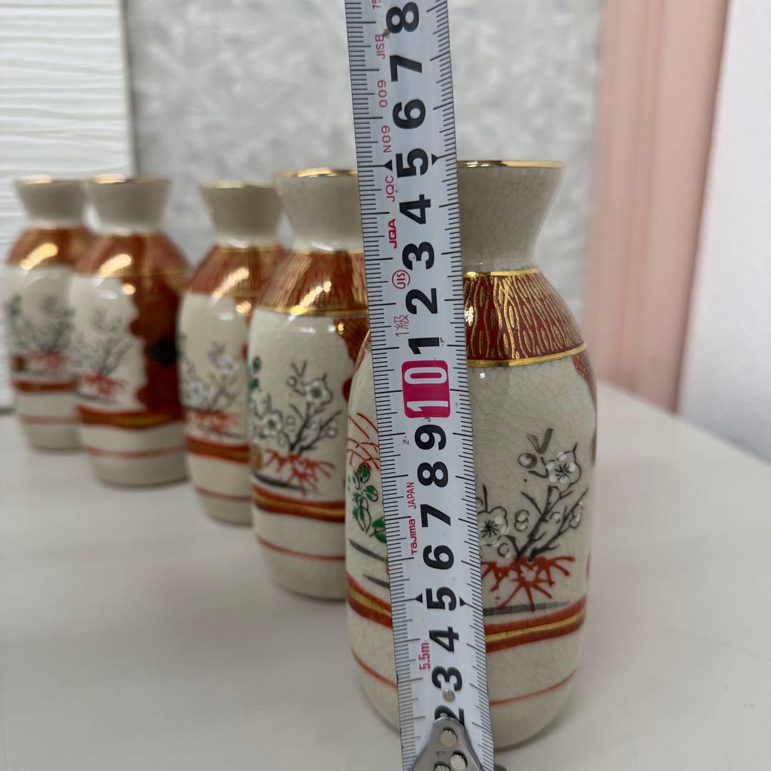 九谷焼　伝統工芸品　まとめ売り徳利とおちょこセット 陶器製