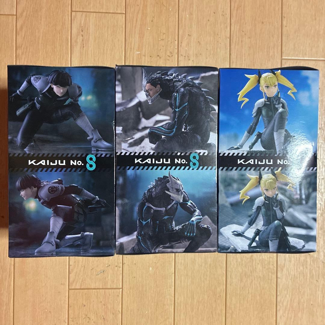 怪獣8号 ぬーどるストッパーフィギュア-怪獣8号・保科宗四郎・四ノ宮キコル-3点