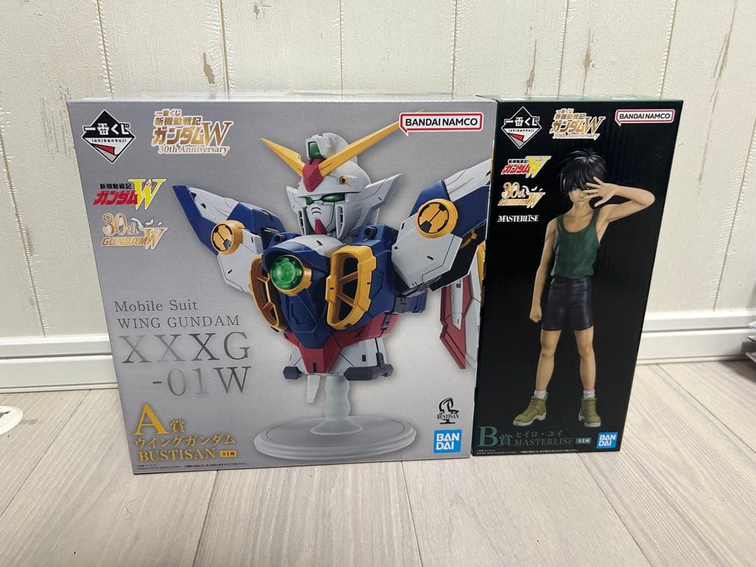 一番くじ　ガンダムW A賞＆B賞　フィギュア