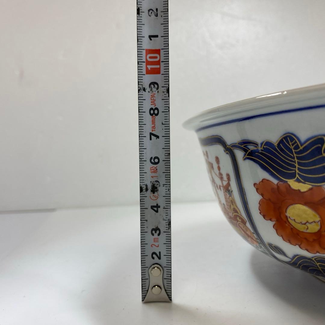 専用　古伊万里　南蛮人の図　大鉢　直径24.5㎝　東な7-0412③