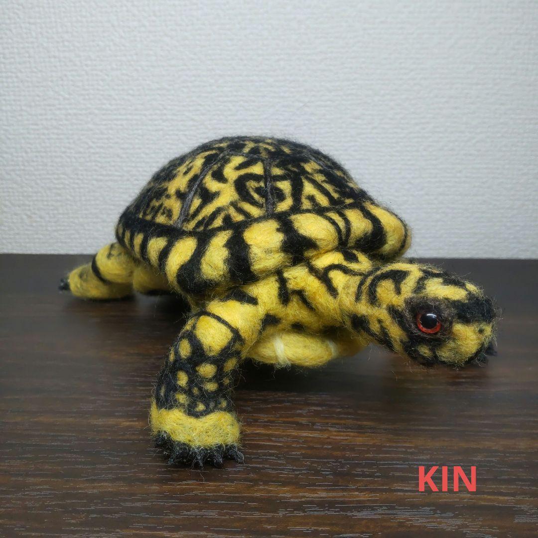 羊毛フェルト　カメ　トウブハコガメ